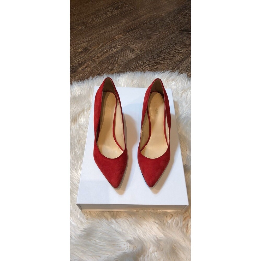 Nine West Red Suede Pumps